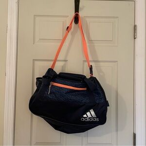 adidas Medium Duffle Bag w/ 6 Zip Pockets Adjustable Strap & Padded Handles
